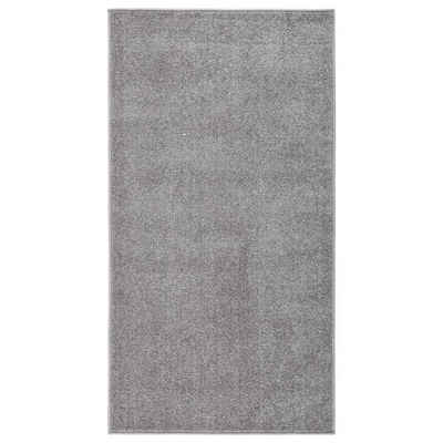 Teppich Teppich Kurzflor 80x150 cm Grau, vidaXL, Rechteckig, Höhe: 1 mm