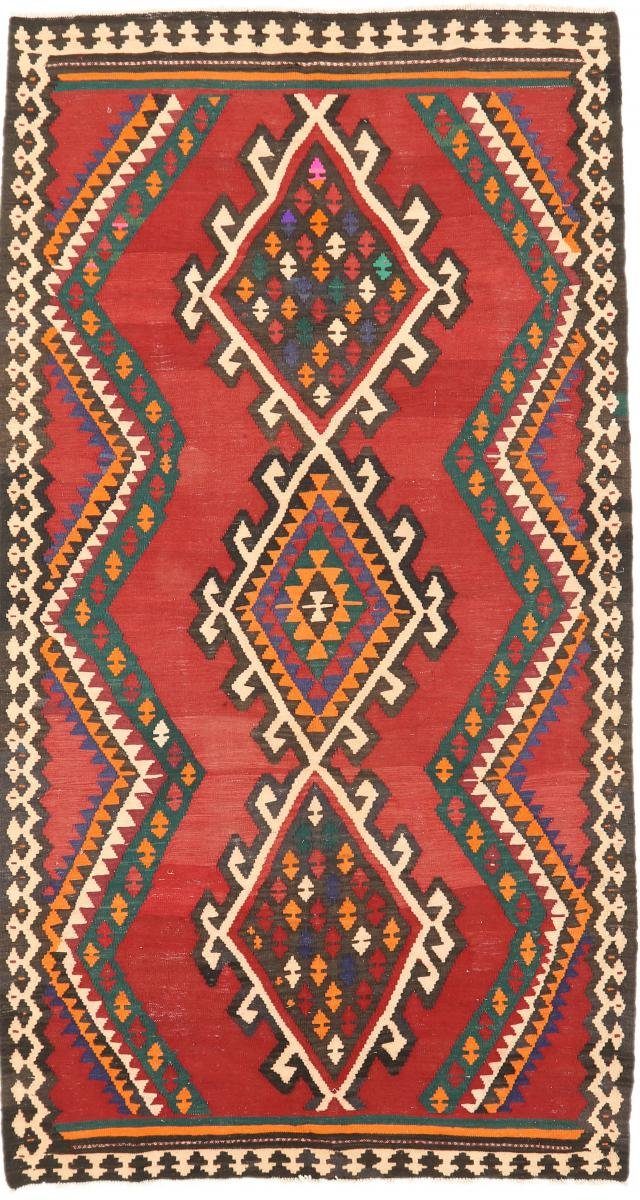 Orientteppich Kelim Fars Azerbaijan Antik 173x320 Handgewebter Orientteppich, Nain Trading, rechteckig, Höhe: 4 mm