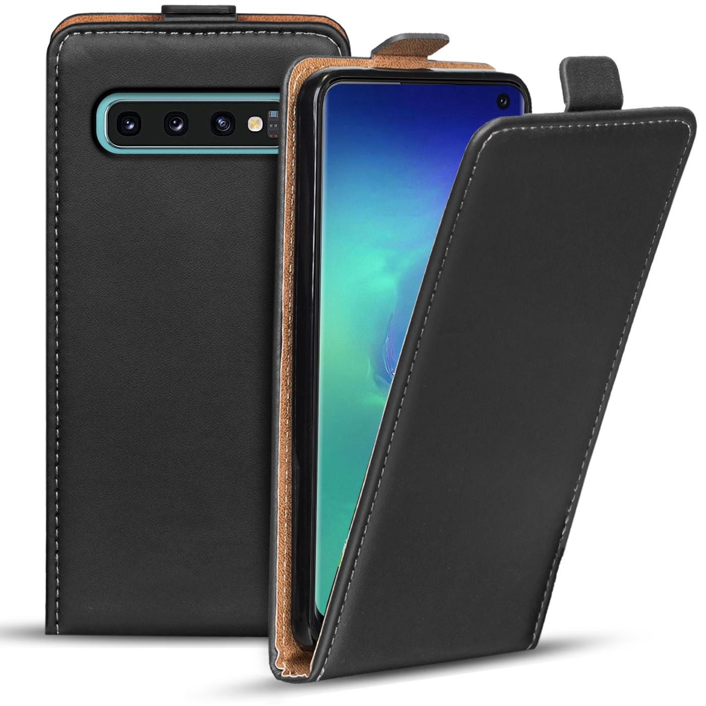 CoolGadget Handyhülle Flip Case Handyhülle für Samsung Galaxy S10 Plus 6,4 Zoll, Hülle Klapphülle Schutzhülle Flipstyle Cover Tasche