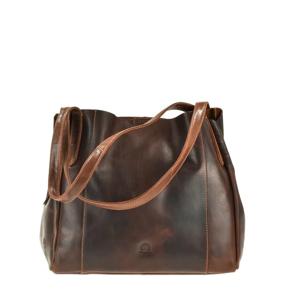 Greenburry Shopper "Rugged" Leder 32x29cm Beuteltasche günstig online kaufen