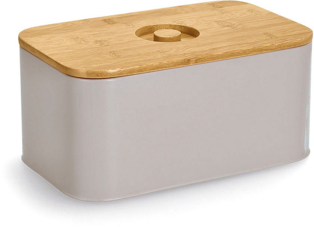 Zeller Present Brotkasten, Bambus, Metall, (1-tlg), besonderes Design
