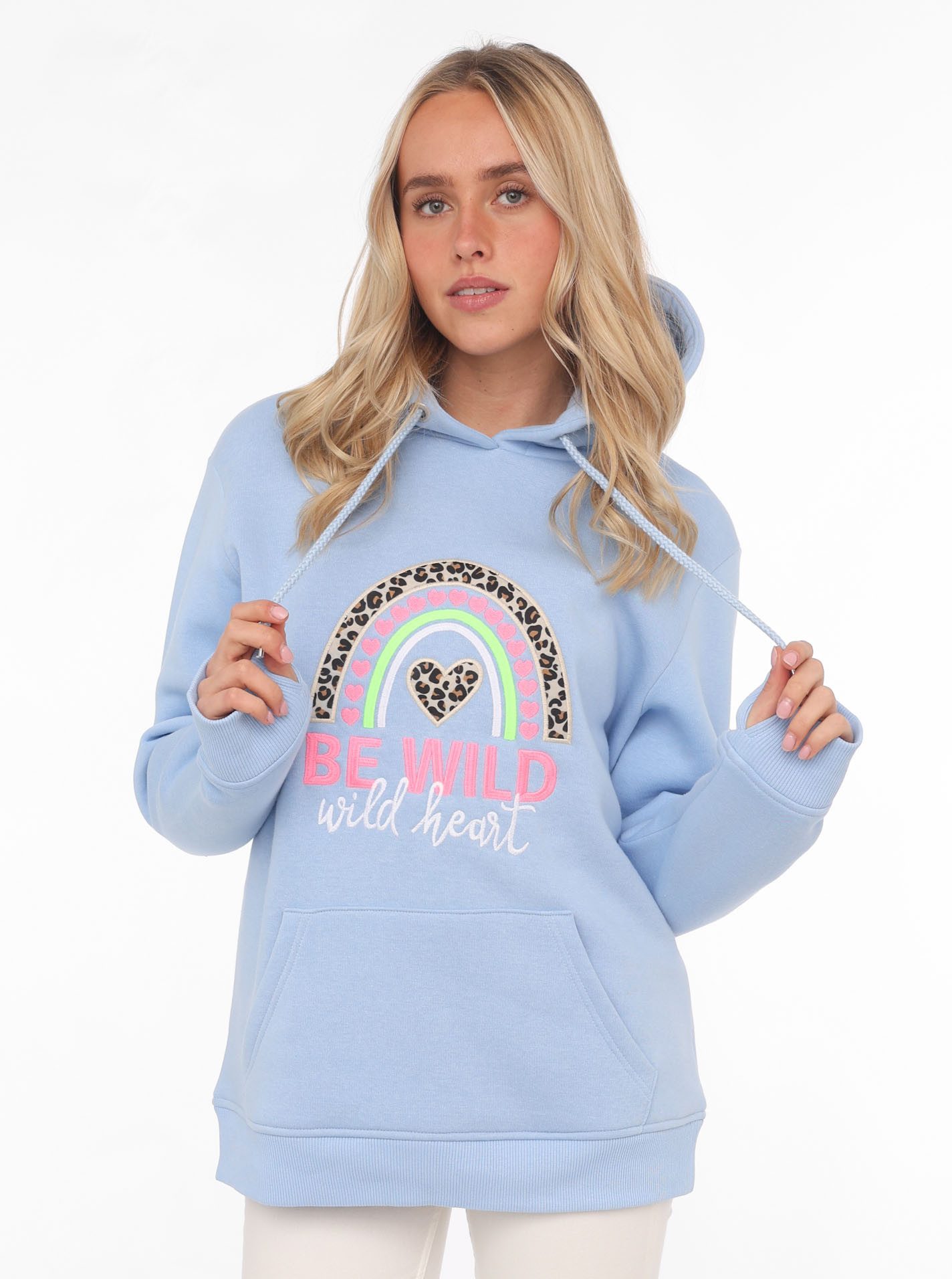 Zwillingsherz Hoodie Hoodie "Nicki" Regenbogen Print, günstig online kaufen
