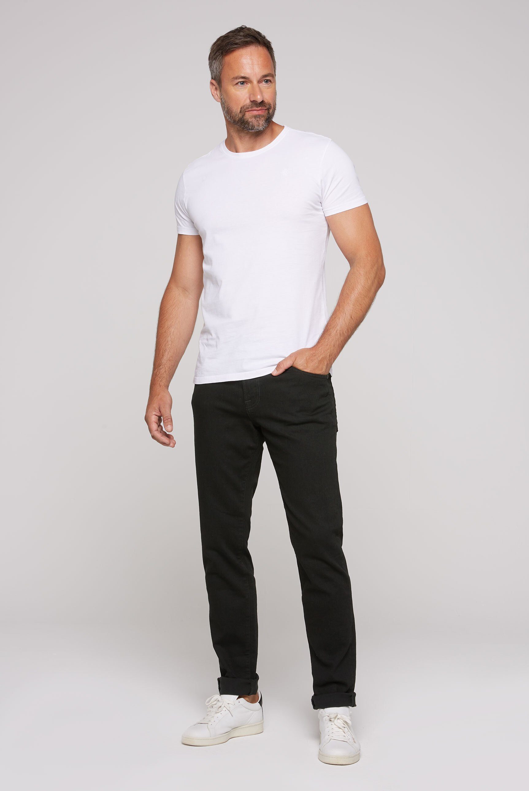 CAMP DAVID Regular-fit-Jeans mit hoher Leibhöhe