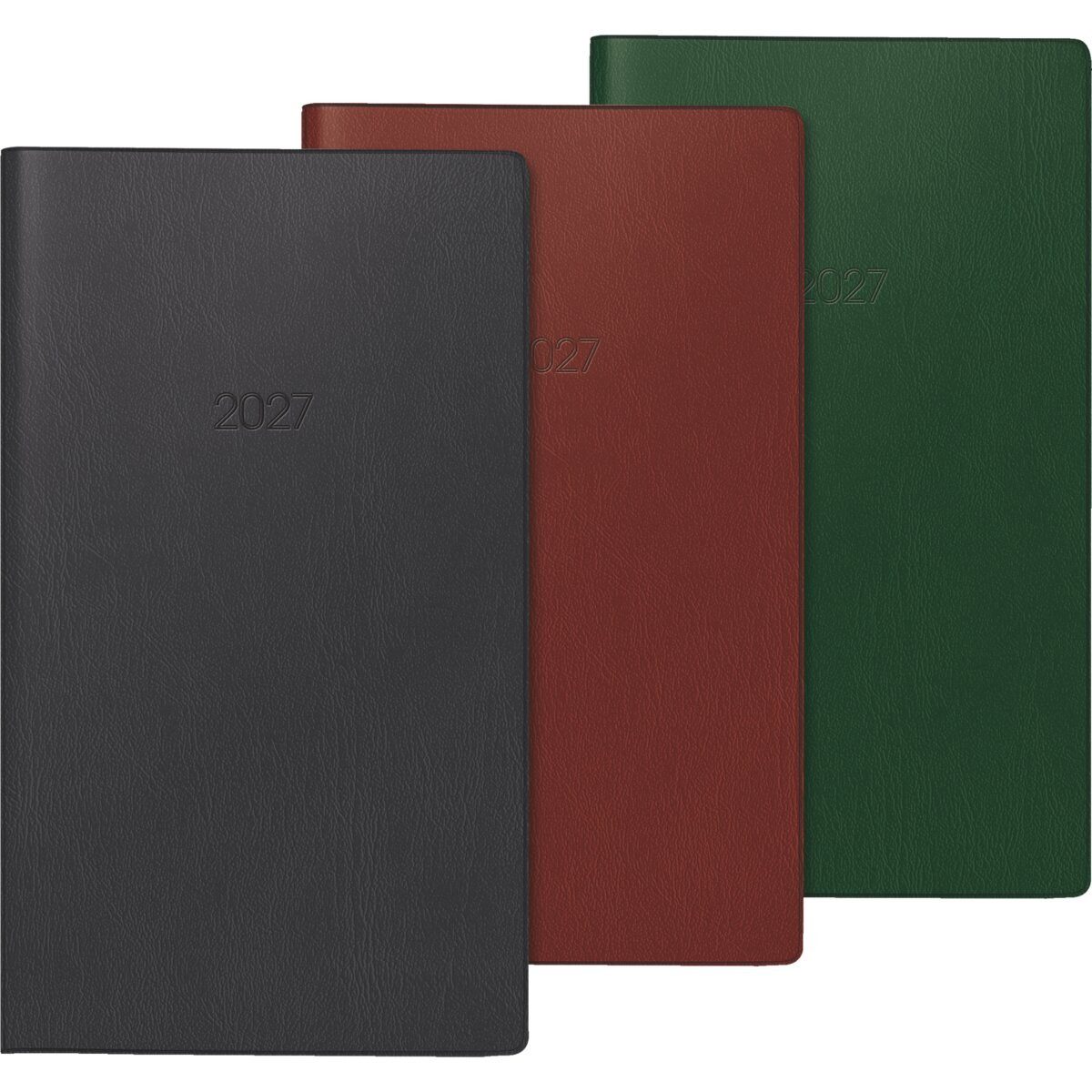 GLOCKEN Taschenkalender Taschenkalender 8,7x15,3cm 1 Monat/2 Seiten farbig sortiert Kalendariu