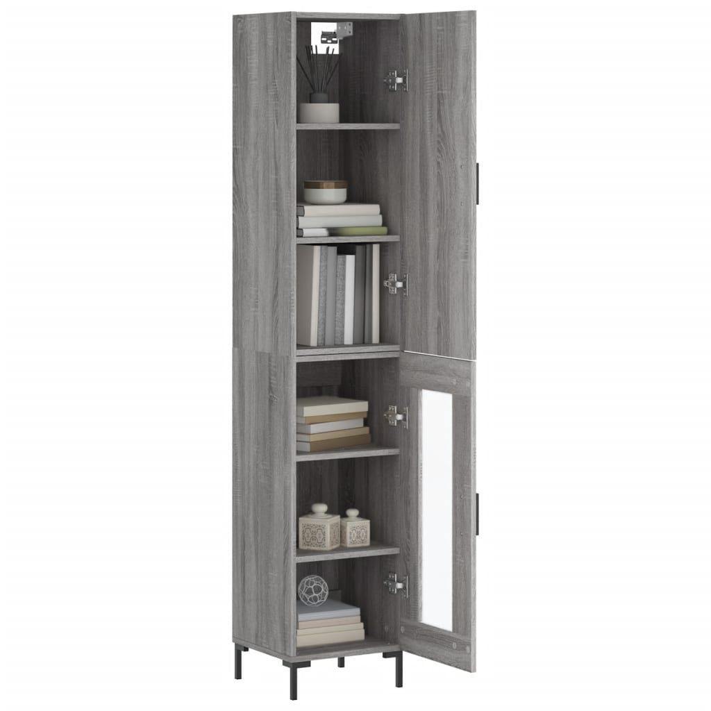 vidaXL Highboard Highboard Grau Sonoma 34,5x34x180 günstig online kaufen