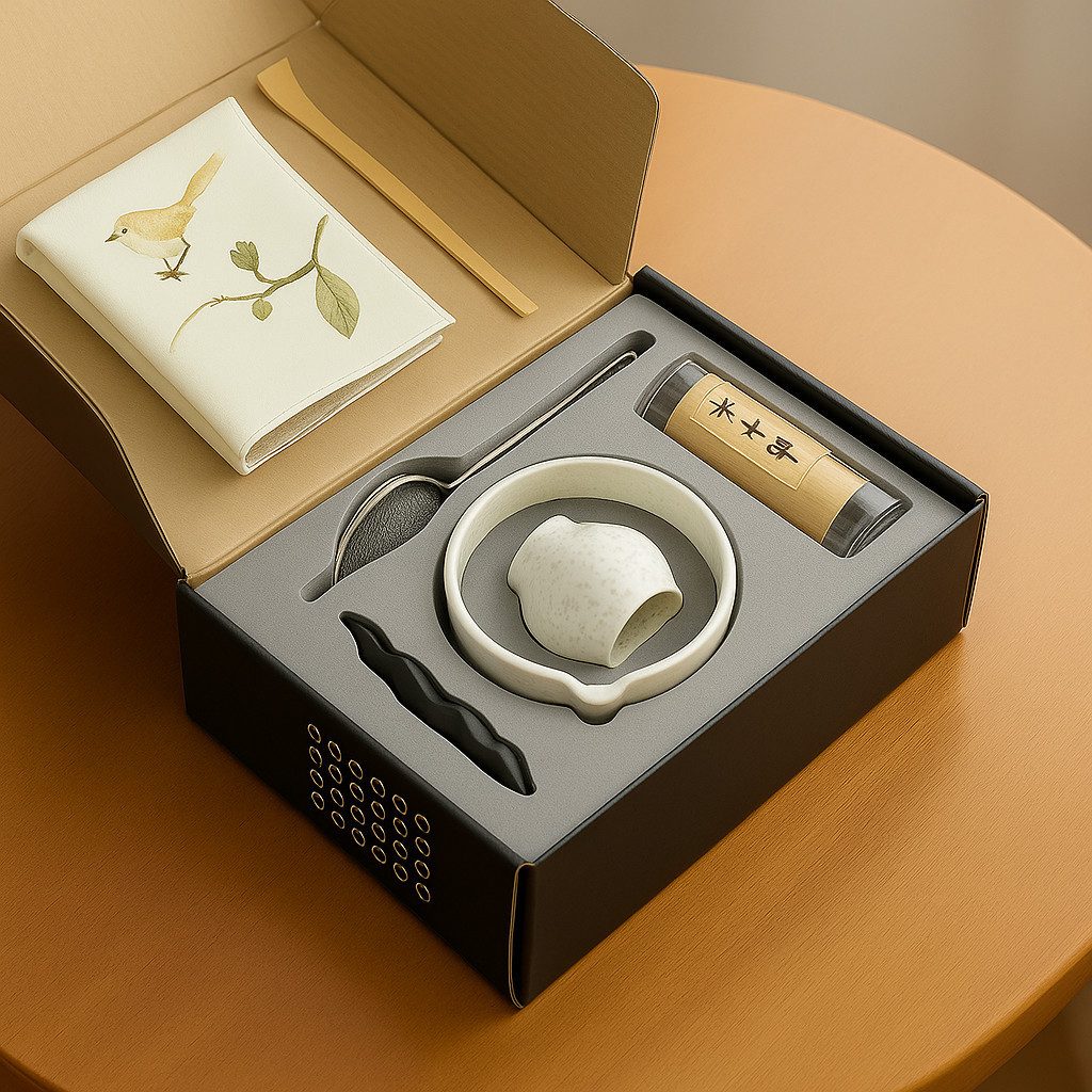 Roxlin Teeservice Roxlin Matcha Set (7-teilig) Keramik, Bambus-Besen, Schale & Zubehör