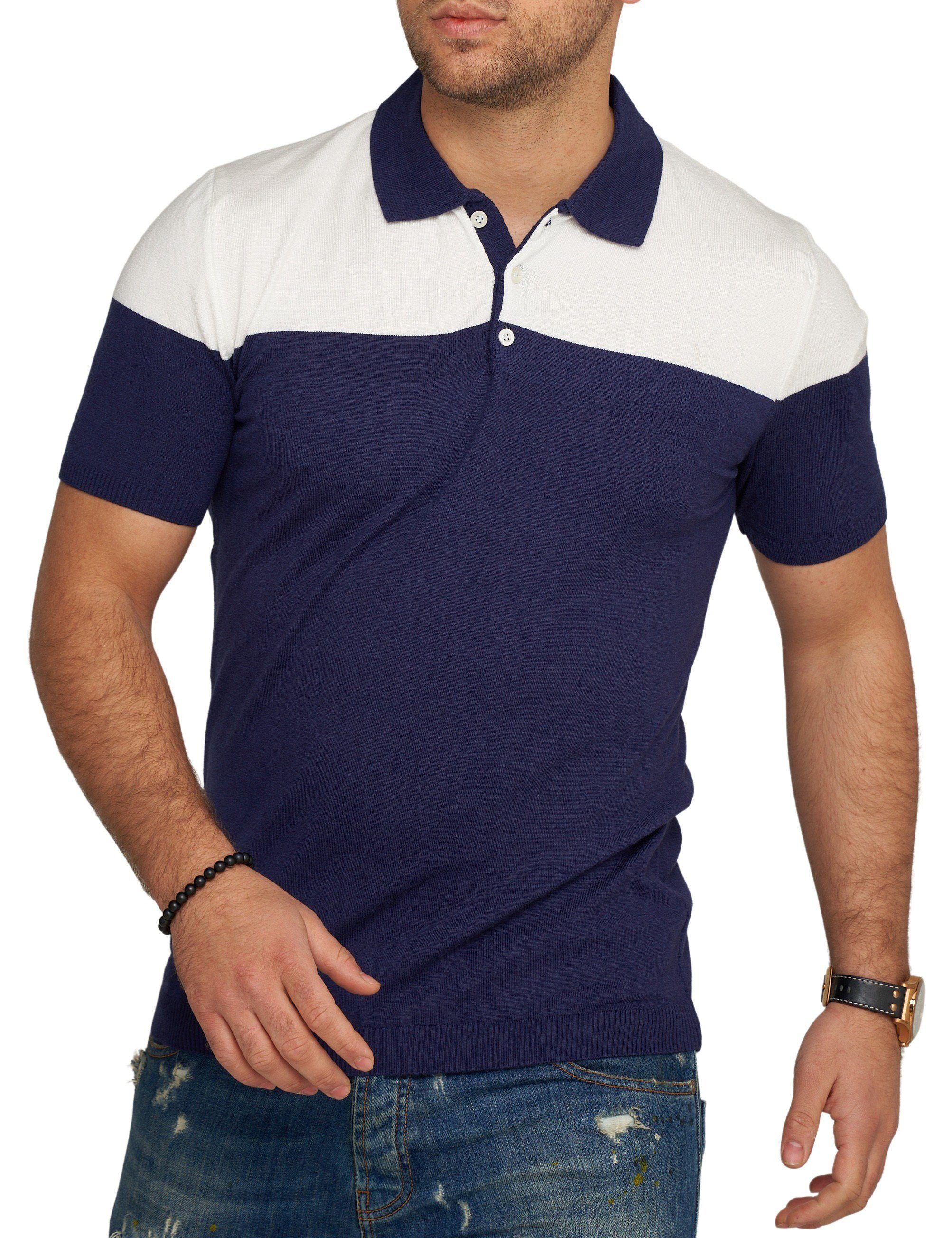 CARISMA Poloshirt CRPARATI Strick Kurzarm Polo T-Shirt Color-Block günstig online kaufen