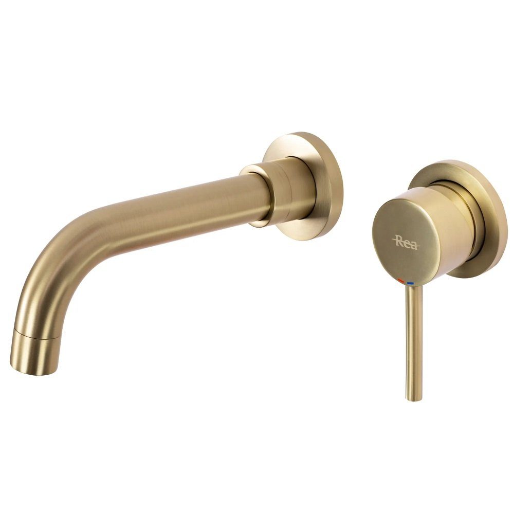 wohnwerk.idee Unterputzarmatur Waschbeckenarmatur Wasserhahn Gold Matt günstig online kaufen