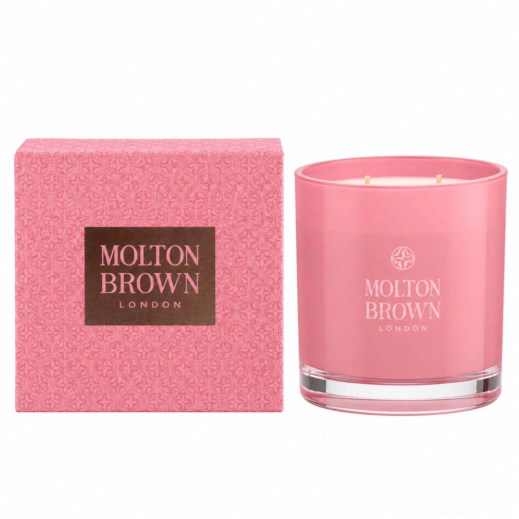 MOLTON BROWN Duftkerze Molton Brown London Delicous Rhubarb & Rose Three Candle Kerze 480g