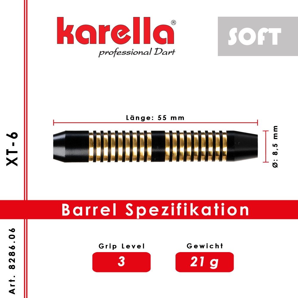 Karella Softdarts Karella Softdart Karella XT-Serie XT-6 - 21 g