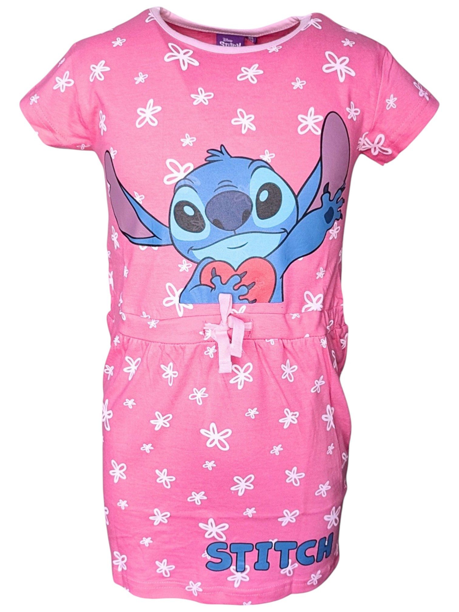 Lilo & Stitch Sommerkleid Stitch Jerseykleid für Mädchen Gr. 98-128 cm