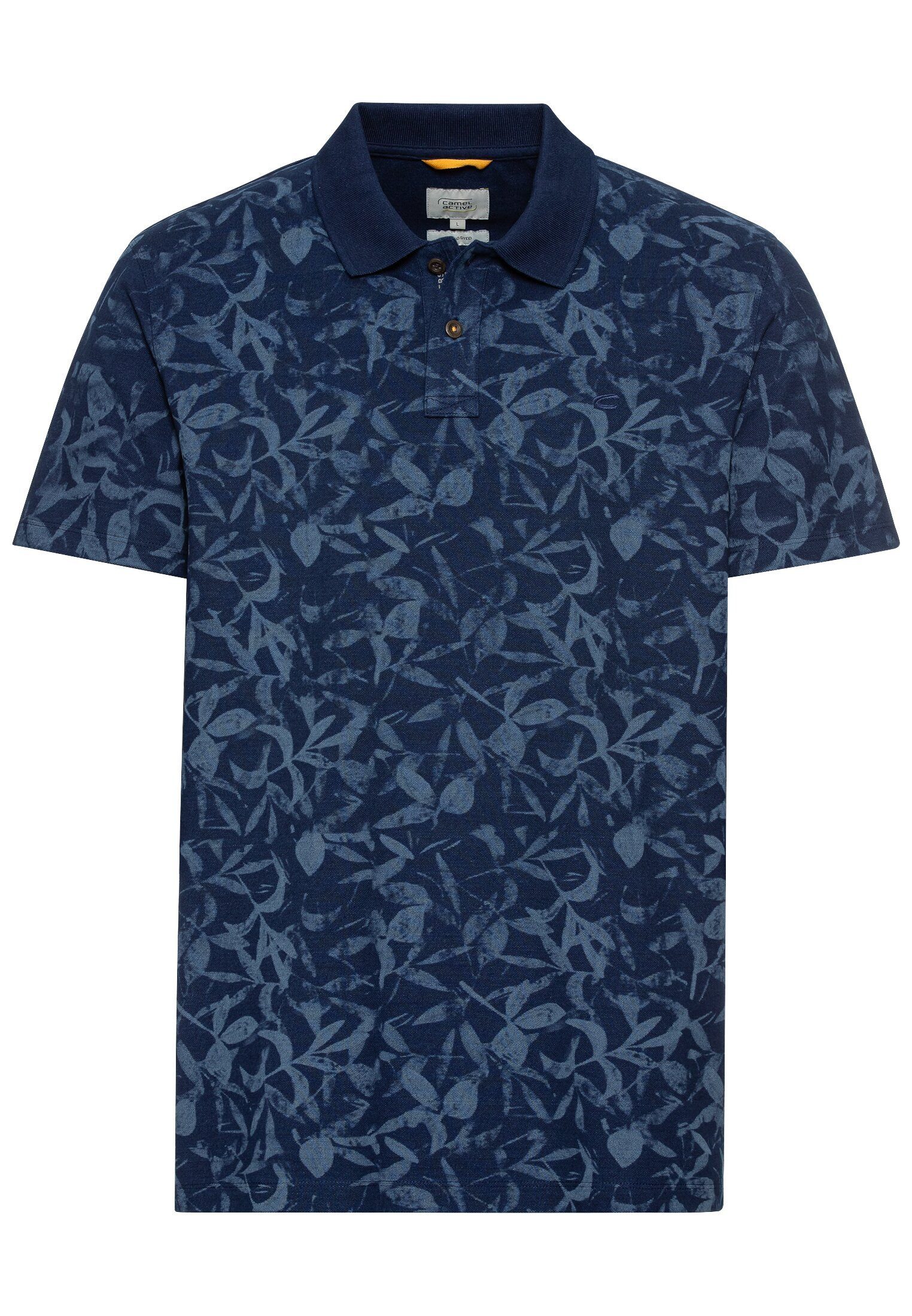 camel active Poloshirt Pique Poloshirt mit floralem Print günstig online kaufen