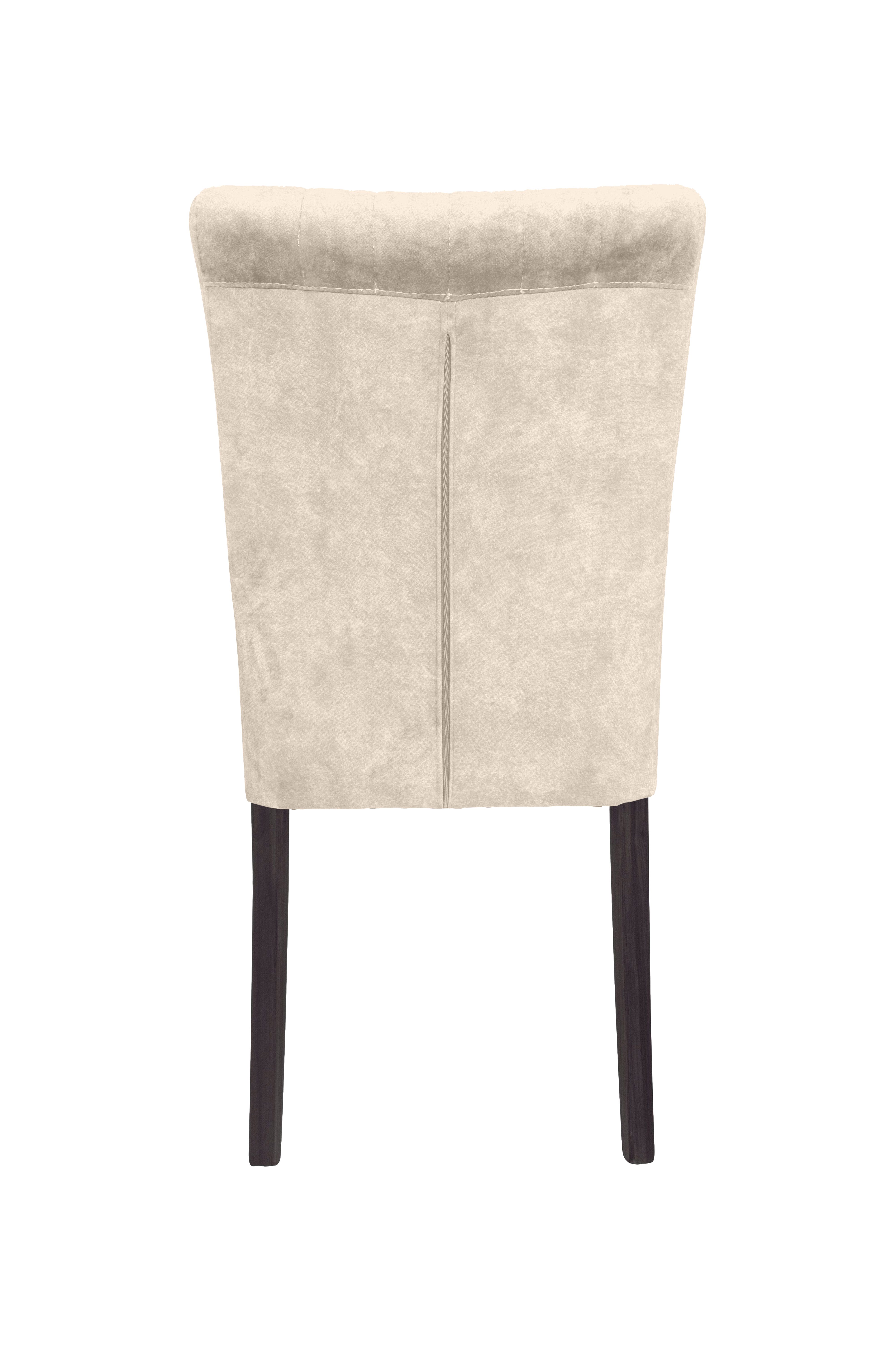 Home affaire 4-Fußstuhl (Set, 2 St), vertikale Nähte in der Rückenlehne