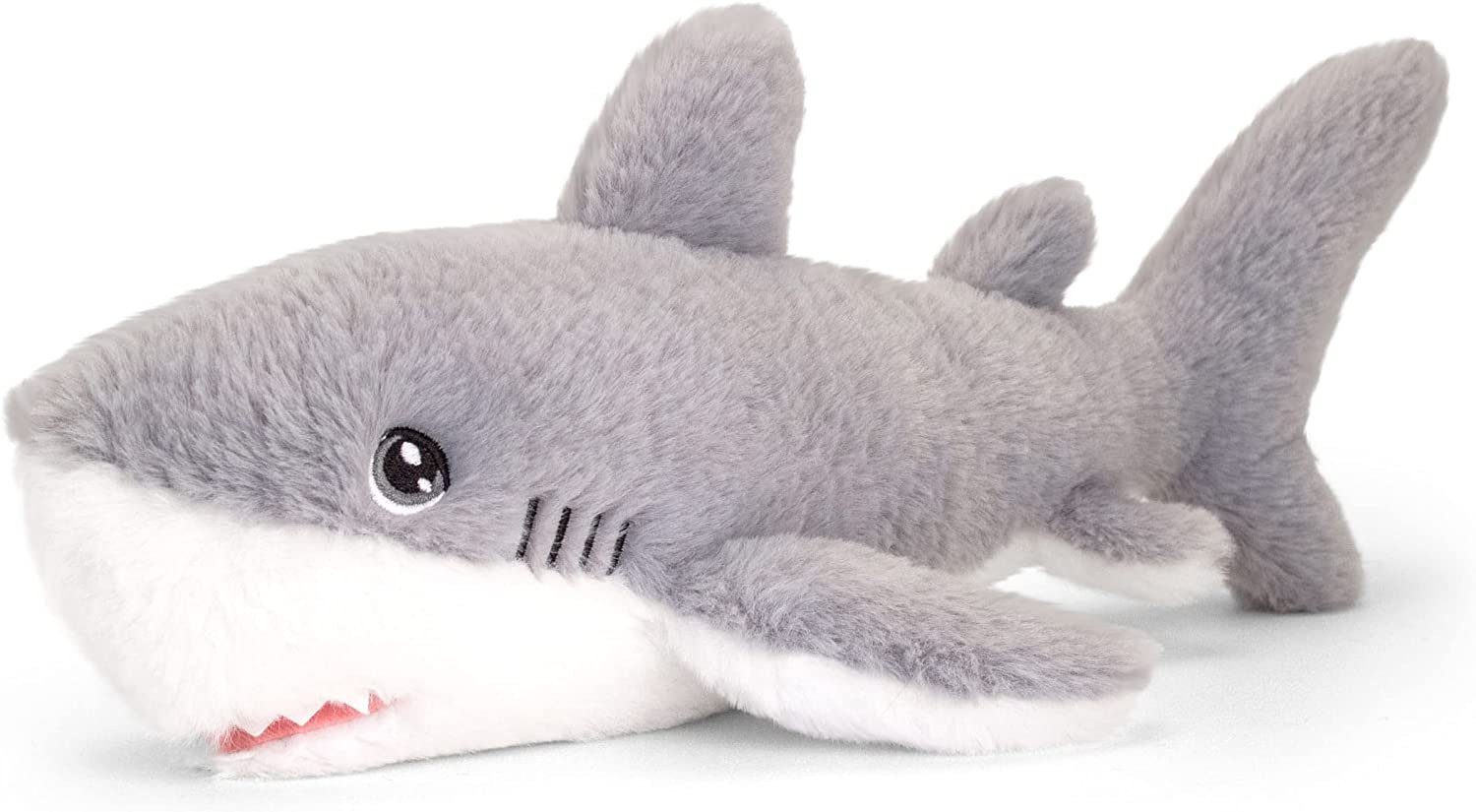 azzesso Kuscheltier Hai (1-St., 33 cm), flauschiges Stofftier, Grau, Plüsch