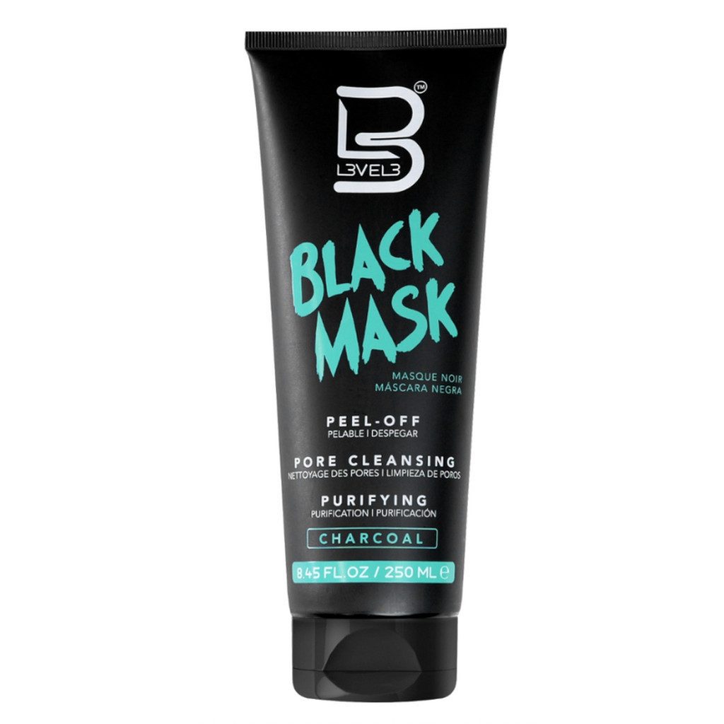 L3VEL3™ Distribution and Corporate Gesichts-Reinigungsmaske L3Vel3 – Black Mask – Reinigende Schwarze Maske 250 Ml, 1-tlg., Peel-off-Maske mit Aktivkohle zur Tiefenreinigung der Poren.