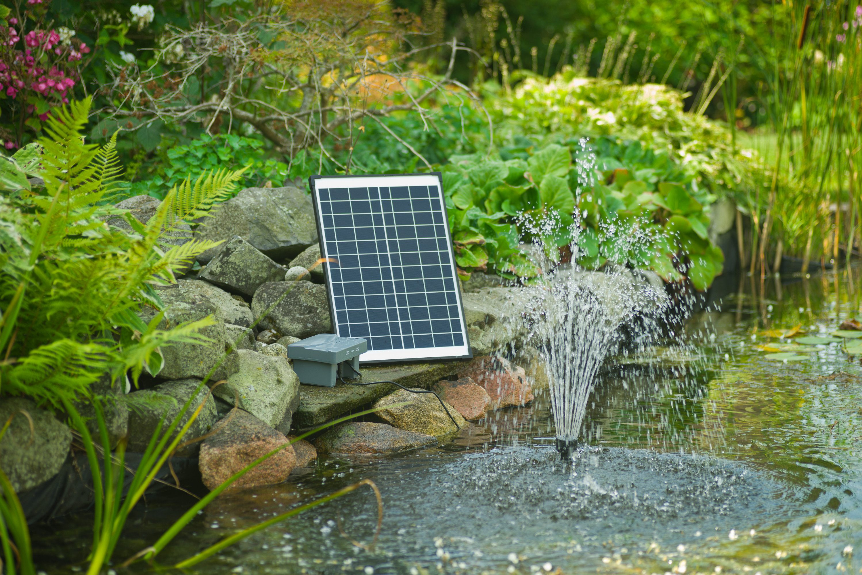 Ubbink Springbrunnenpumpe SolarMax 1000 Accu inkl. PowerControl, Hybrid-Funktion