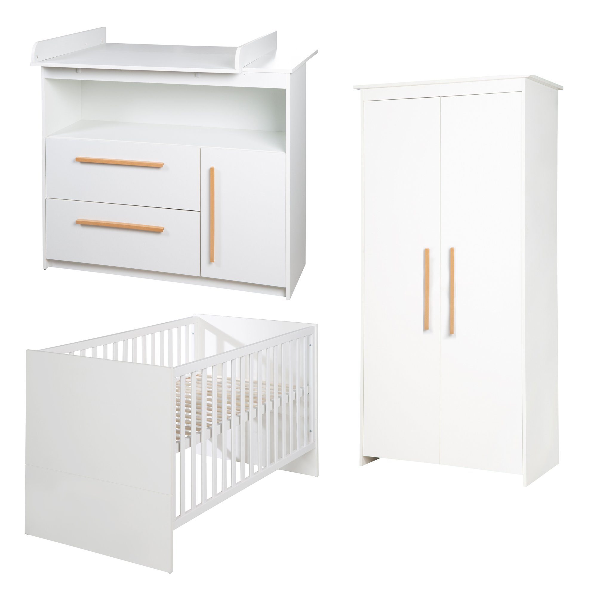 roba® Babyzimmer-Komplettset Lilo 3-teilig, Mitwachsend durch günstig online kaufen