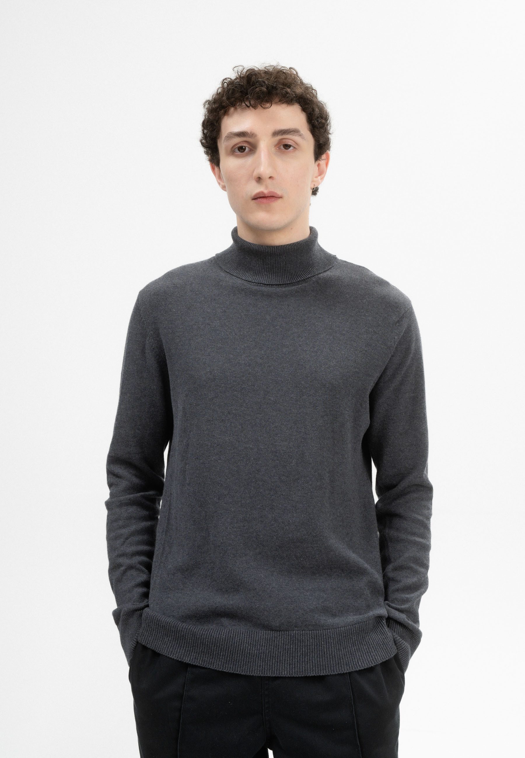 Rollkragenpullover Feinstrick Rollkragenpullover Style KANJA