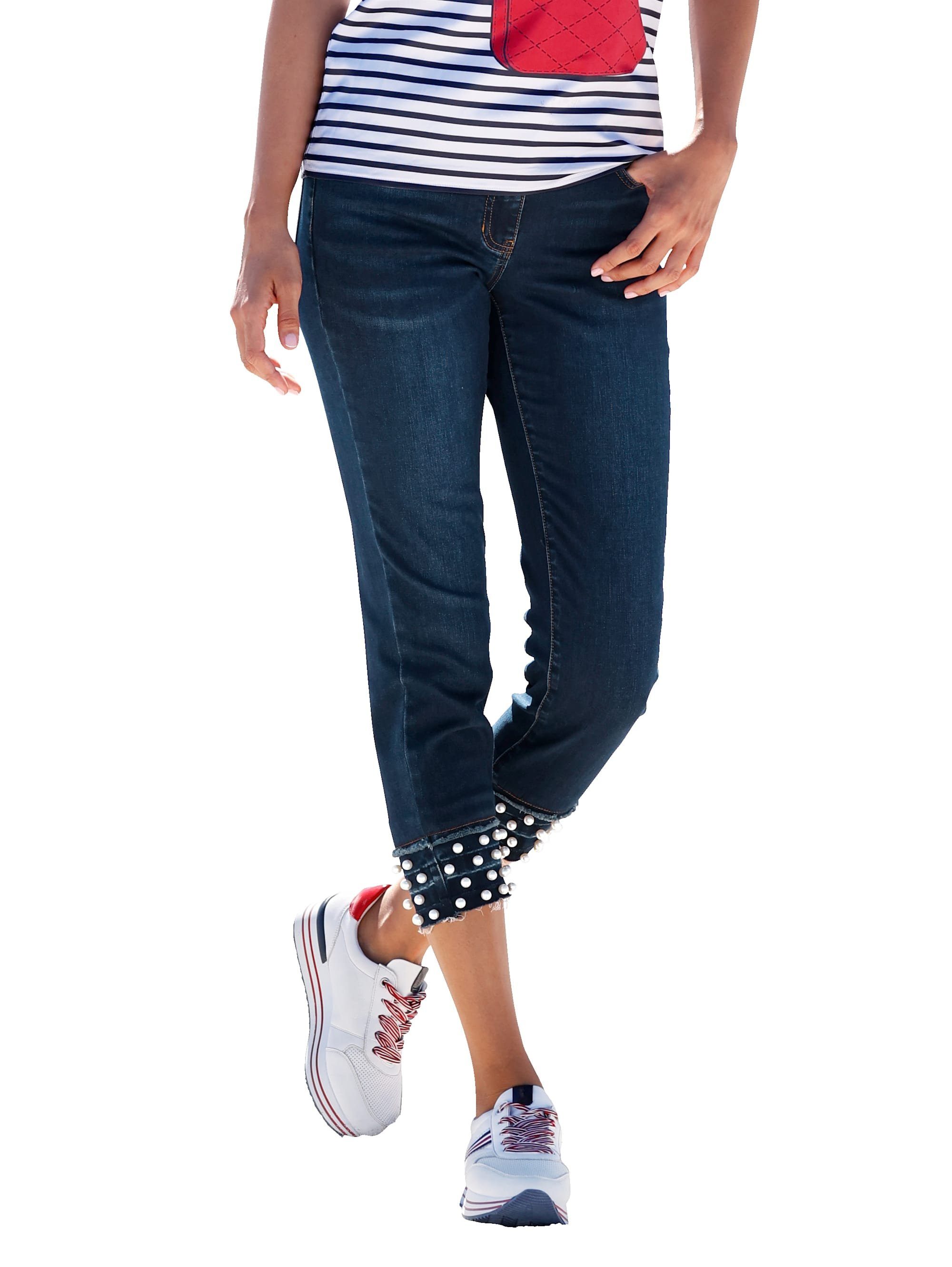 Amy Vermont 5-Pocket-Jeans mit Perlenverzierung am Beinabschluss online  kaufen | OTTO