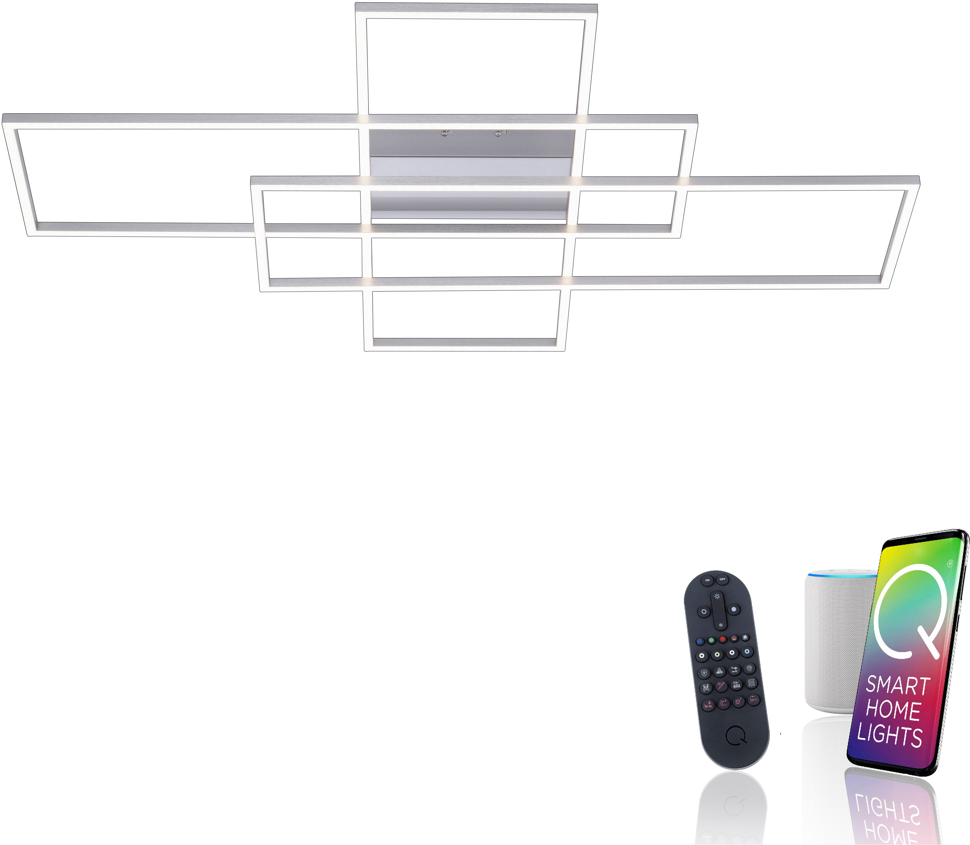 Neuhaus Q SMART HOME LIGHTS LED Deckenleuchte Q-INIGO, Smart Home, LED fest integriert, warmweiß - kaltweiß
