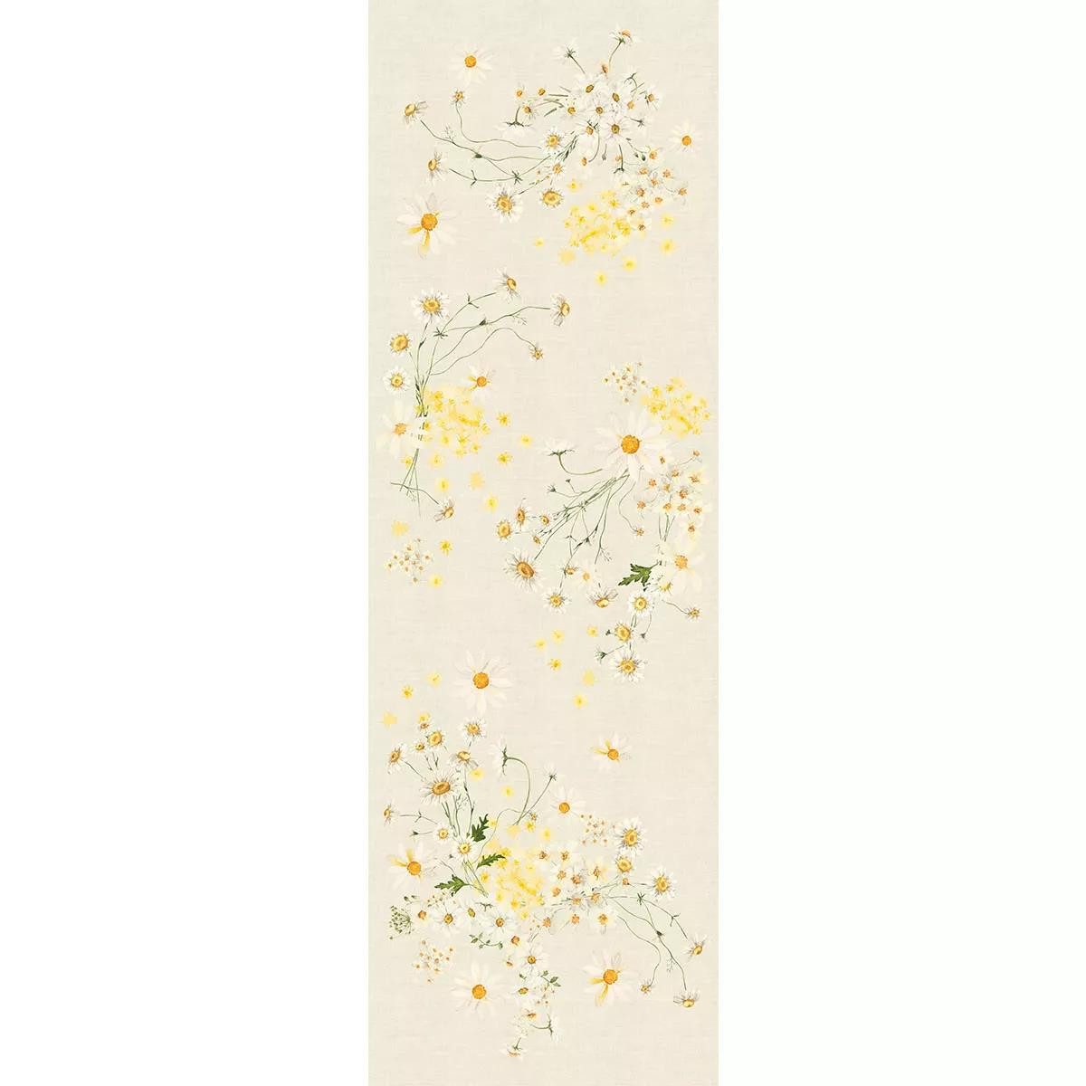 Garnier Thiebaut Tischläufer Tischläufer Daisy Chanvre 50x155 cm, bedruckt