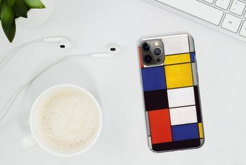 MuchoWow Handyhülle Komposition A - Piet Mondrian, Handyhülle Apple iPhone 13 Pro, Smartphone-Bumper, Print, Handy