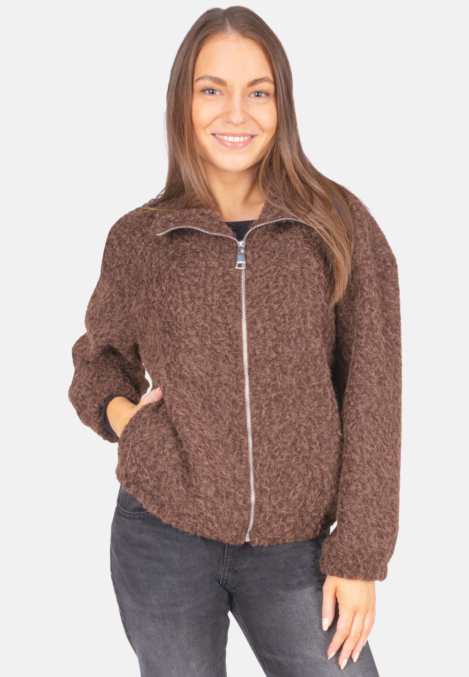 Seasons of April Wolljacke HAZEL (1-St) Kuschelige Damen Jacke in Woll Opti günstig online kaufen