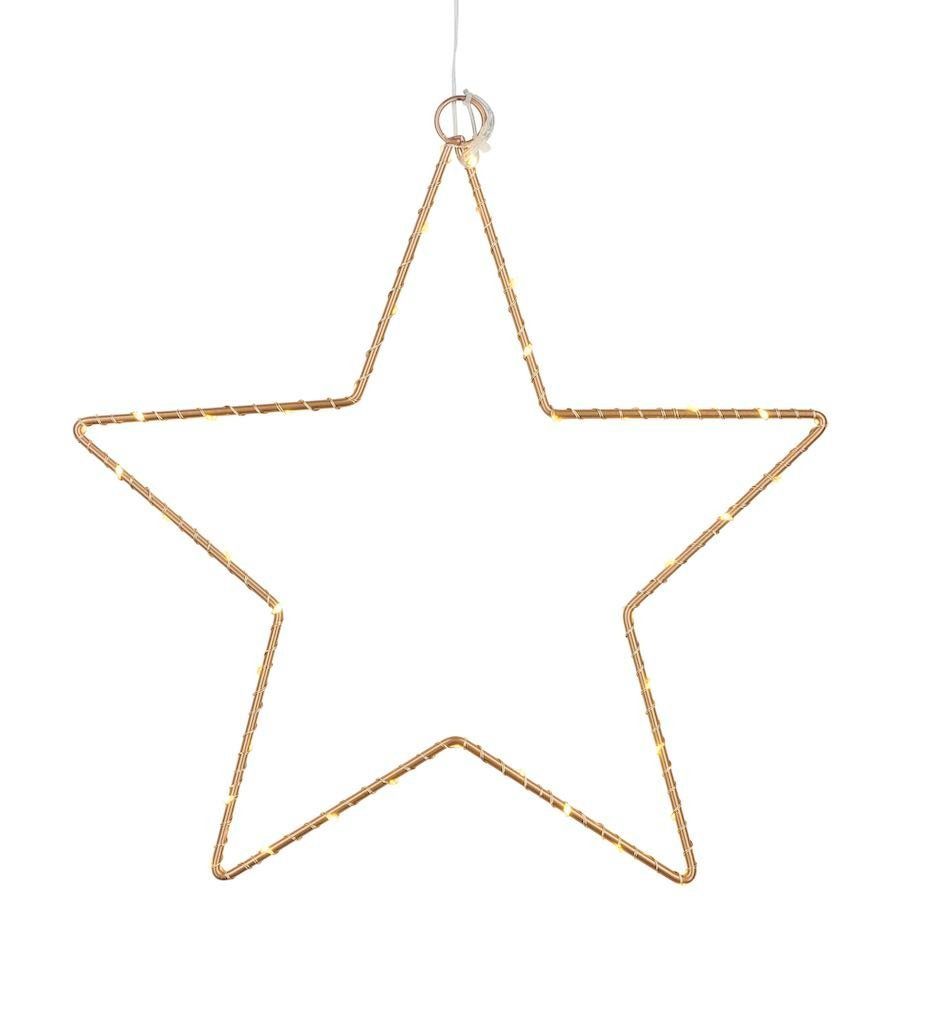 LED warmweiß Sirius Star small gold Leuchtstern Liva Metall, Stern Home fest 30cm A/S LED batteriebetrieben LED integriert,