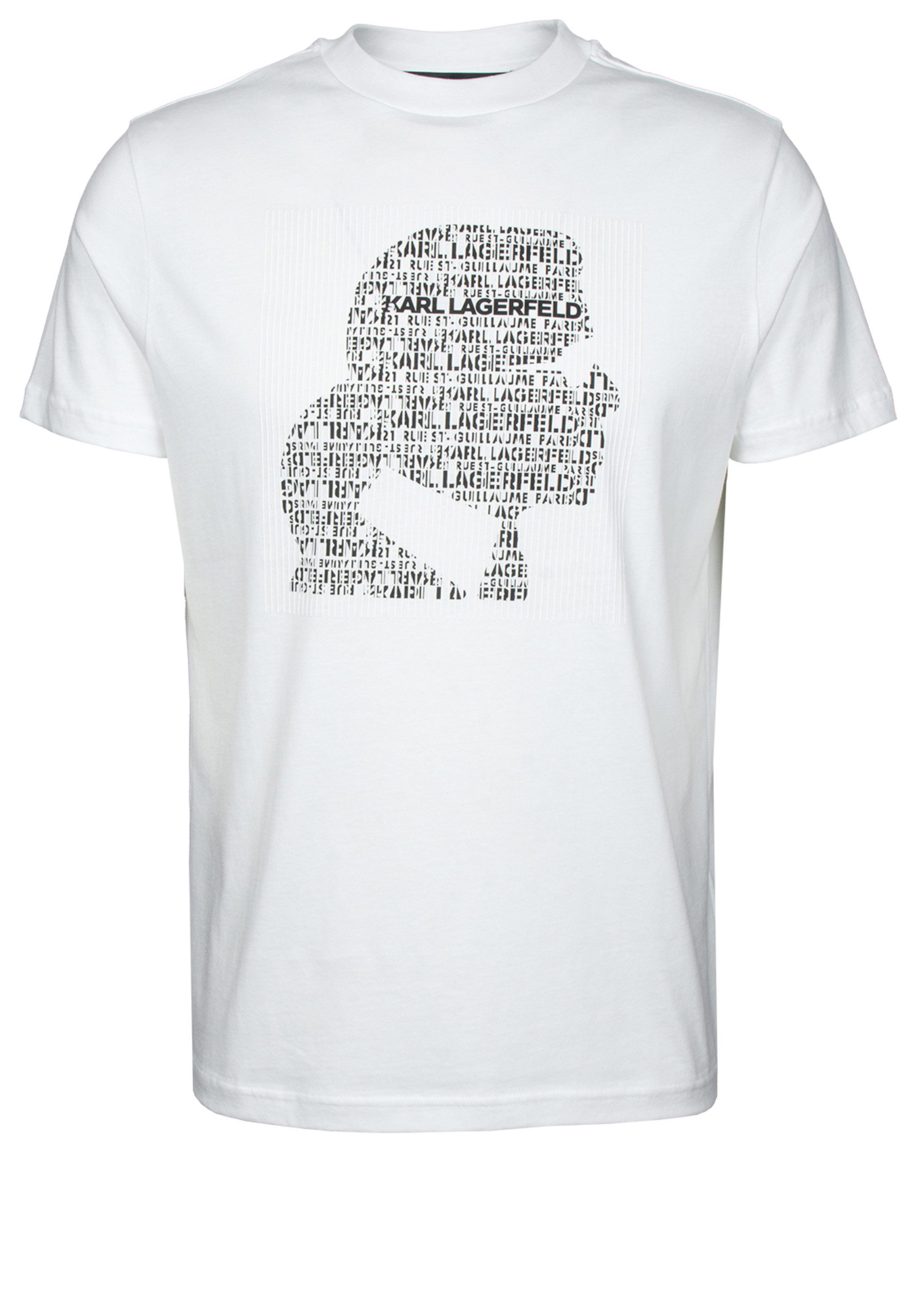 LAGERFELD T-Shirt mit Label-Print (1-tlg)