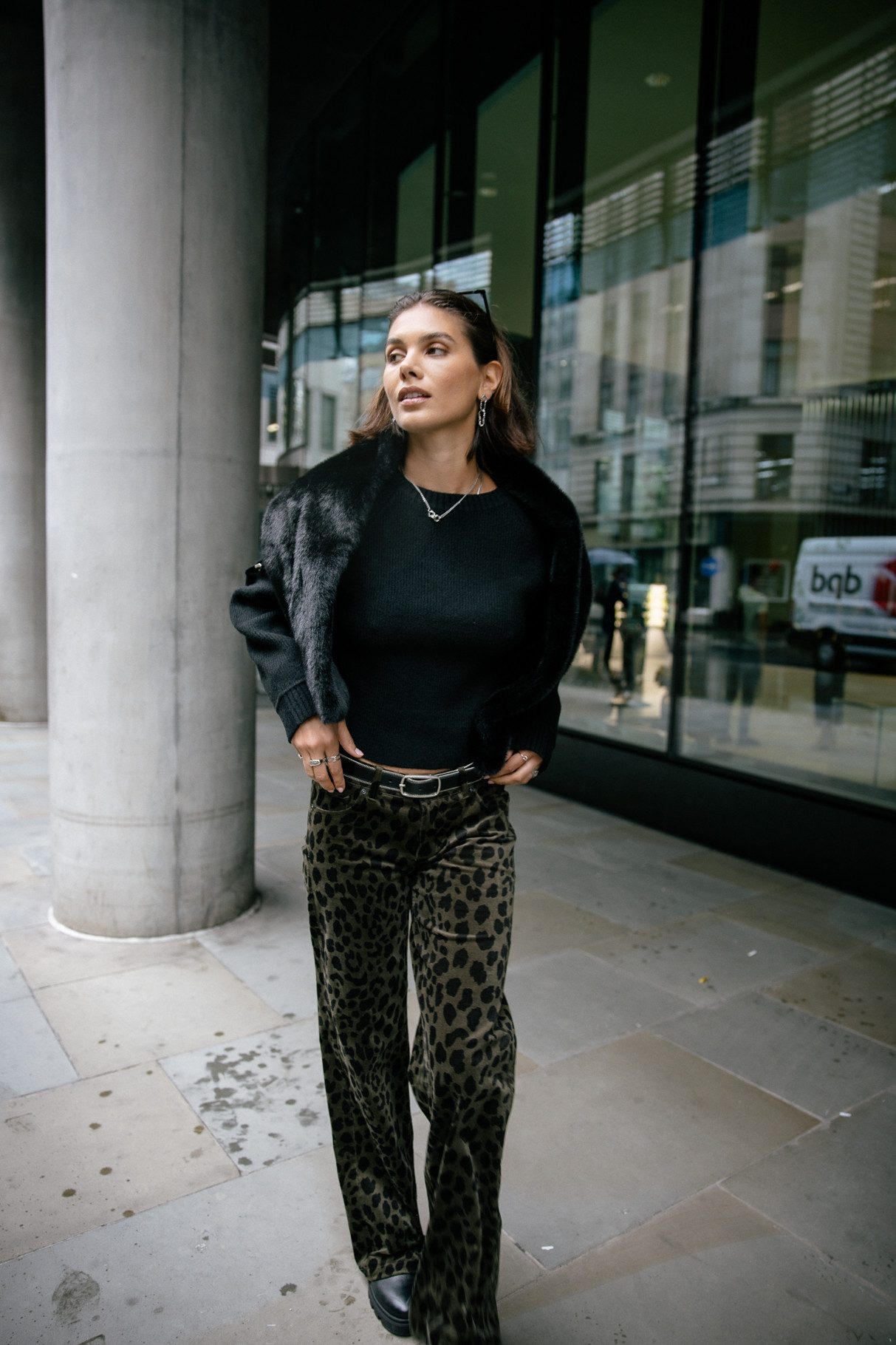 Freeman T. Porter Schlaghose Agatha Bachata - weite Hose - Leopardenprint - günstig online kaufen