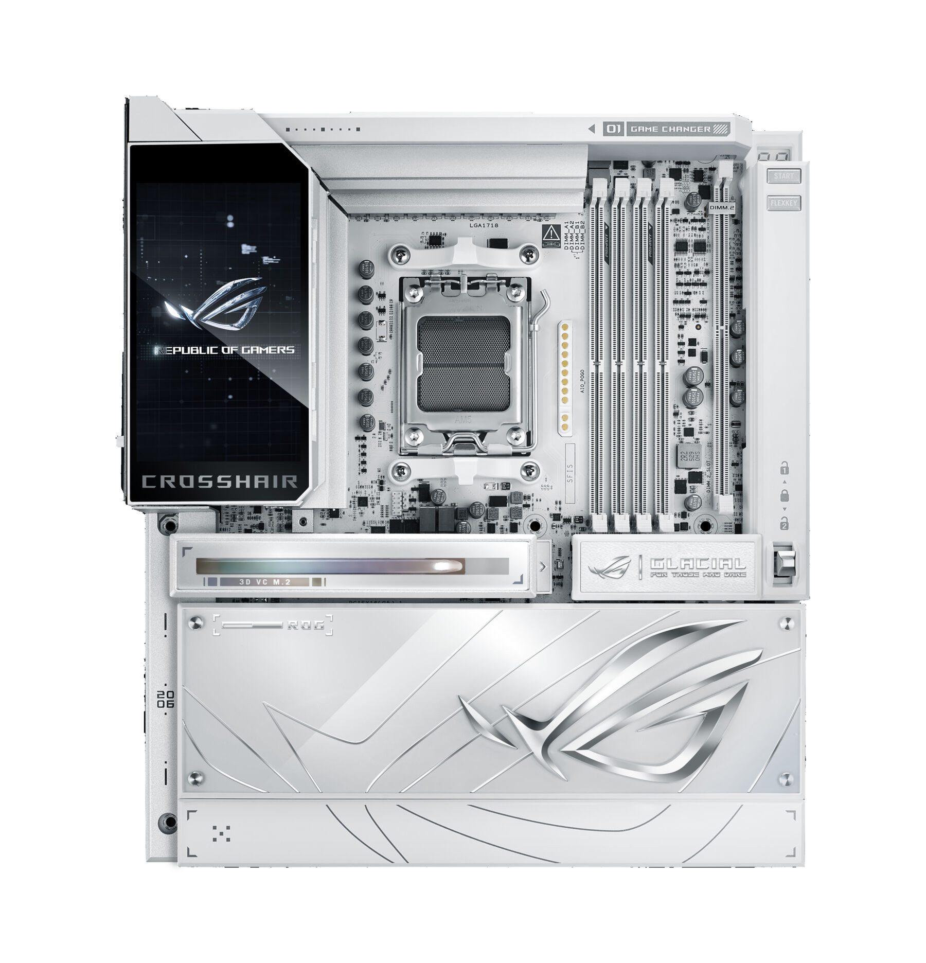 Asus ROG CROSSHAIR X870E GLACIAL Mainboard
