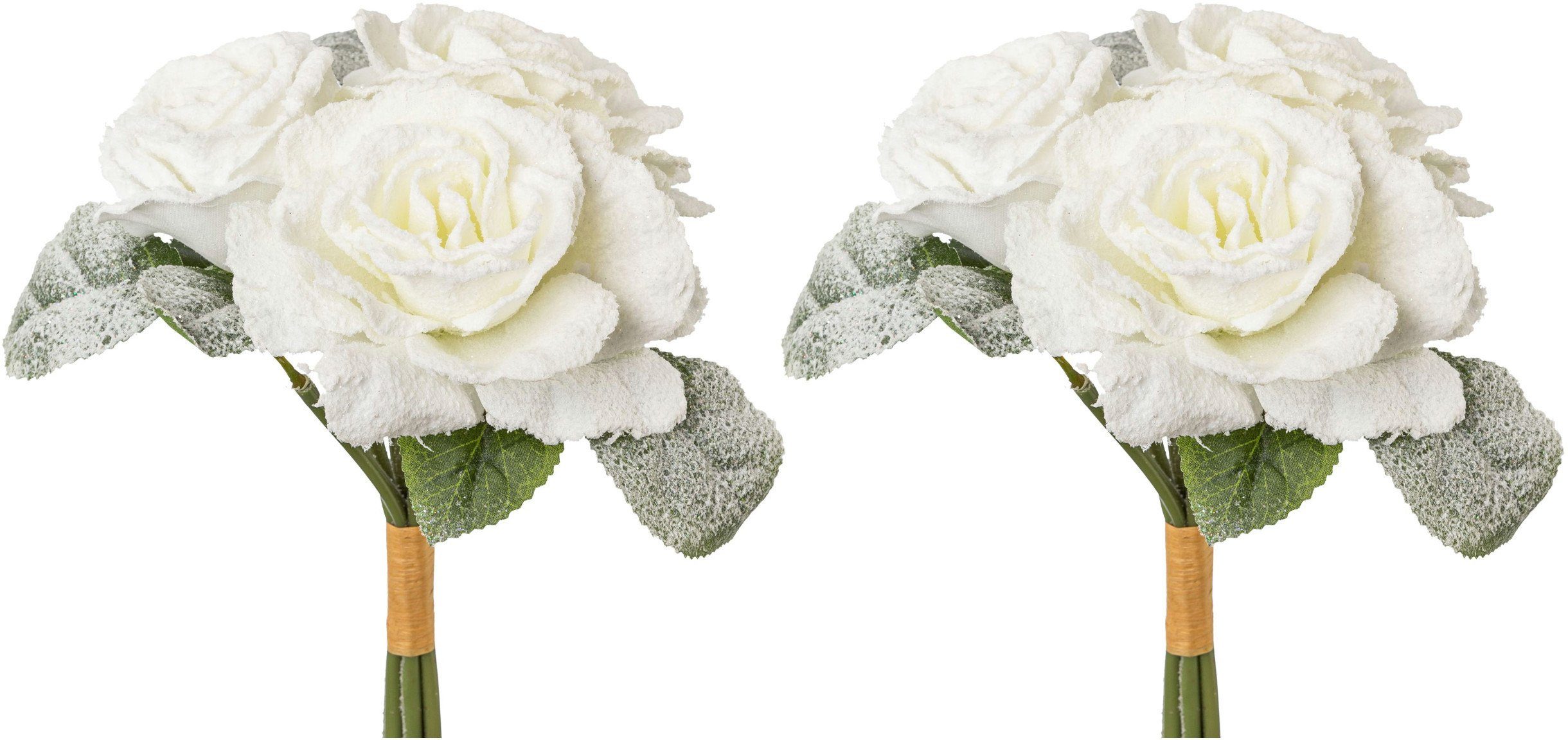 Winterliche Kunstpflanze Weihnachtsdeko Rose, Creativ green, günstig online kaufen