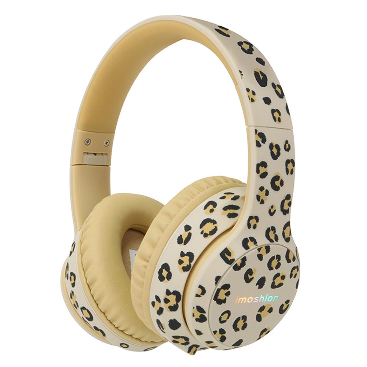imoshion imoshion Special Edition - Kabellose Kinderkopfhörer mit Leopardenmust Kinder-Kopfhörer