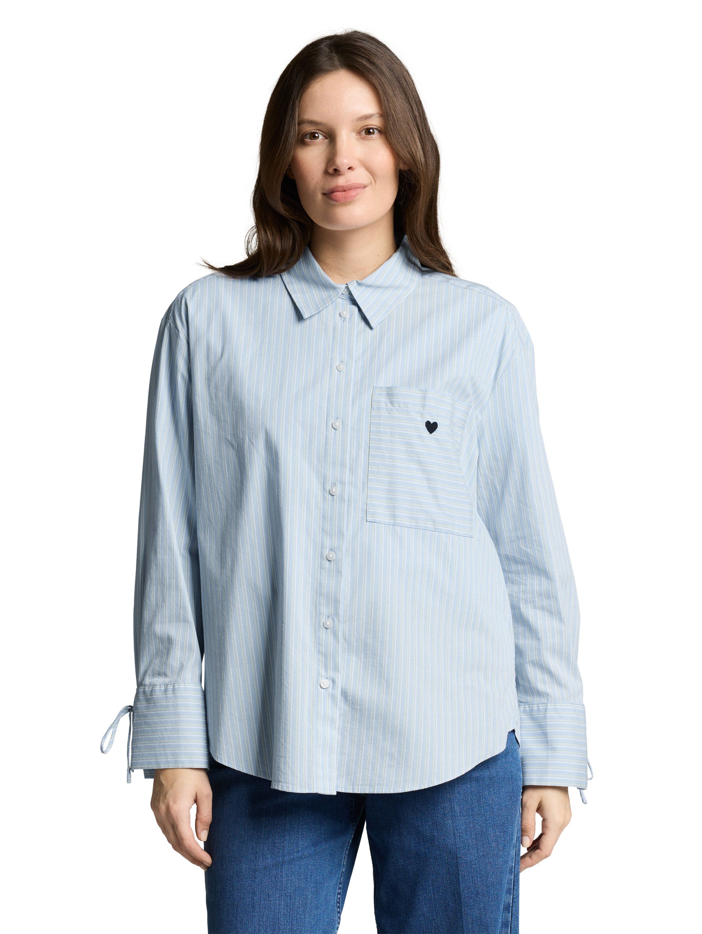 TOM TAILOR Hemdbluse mit Streifen Muster