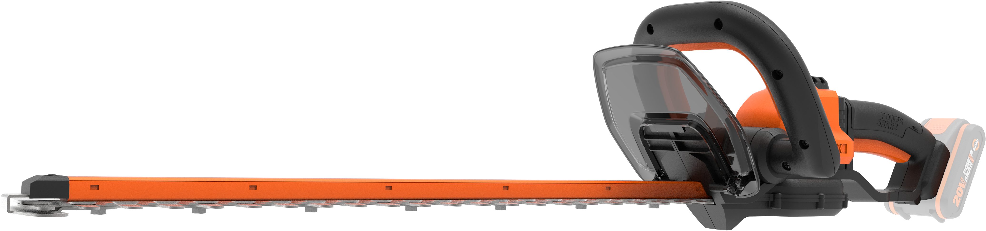 Worx Akku-Heckenschere WG264E.9, 56 cm Schnittlänge, Doppel-Klinge, ohne Akku und Ladegerät