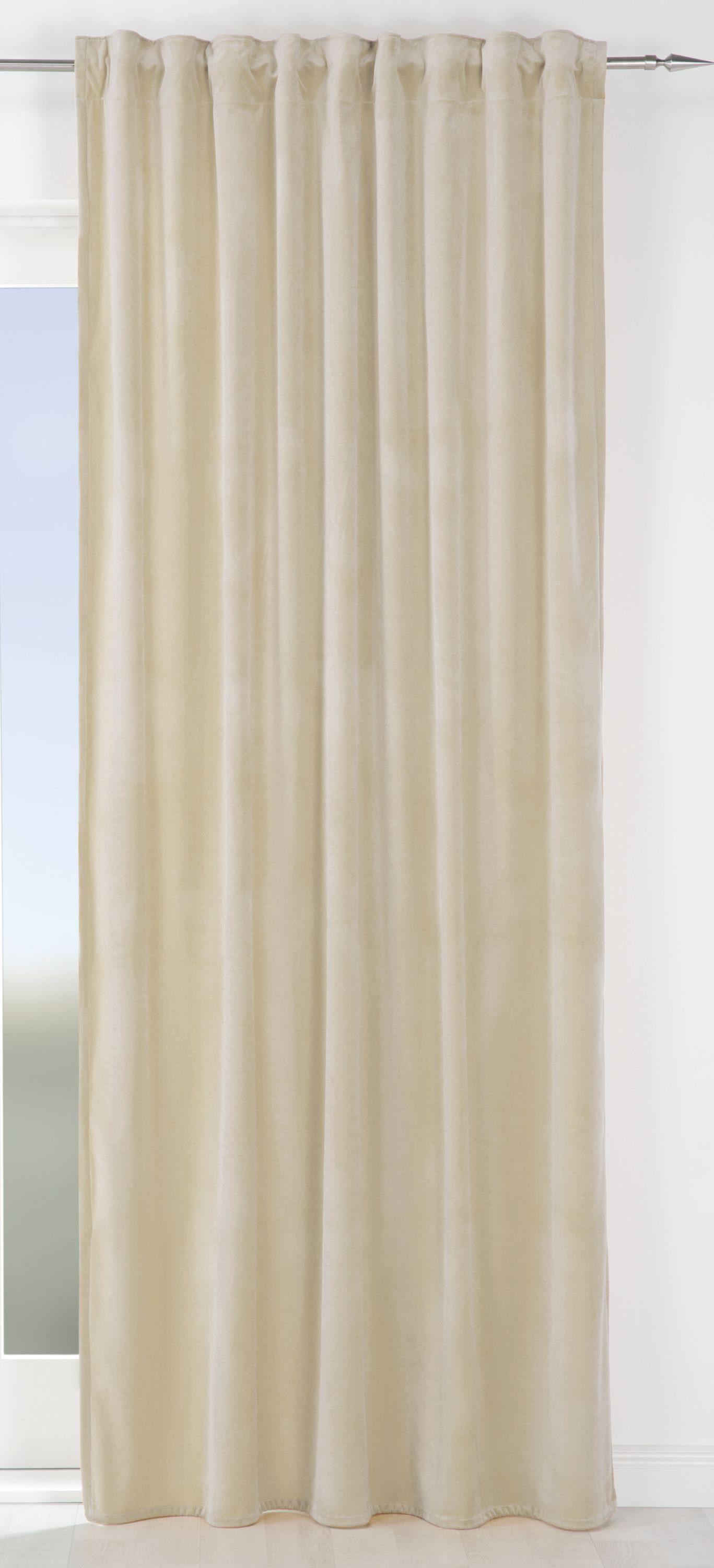 Gözze Vorhang GÖZZE Schlaufenschal MAGNUM creme BH 135x245 cm beige Vorhang