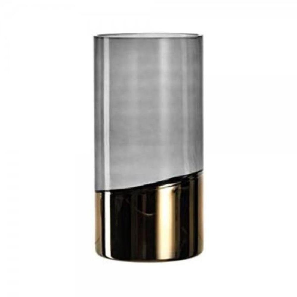 LEONARDO Dekovase Leonardo Vase Velluto Glas Gold/Grau