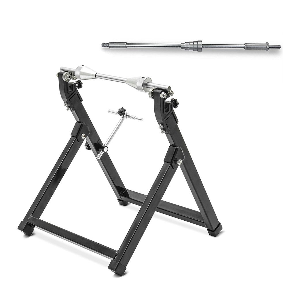 ConStands Reifenwuchtmaschine Wuchtbock Motorrad # WU-2 Auswuchtgerät schwarz + Adapter/Auswuchtadap