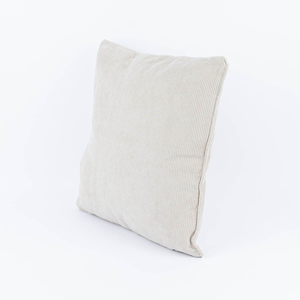 SCHÖNER LEBEN. Dekokissen Deko Kissen aus Cord mit Kederumrandung einfarbig ecru 45x45cm