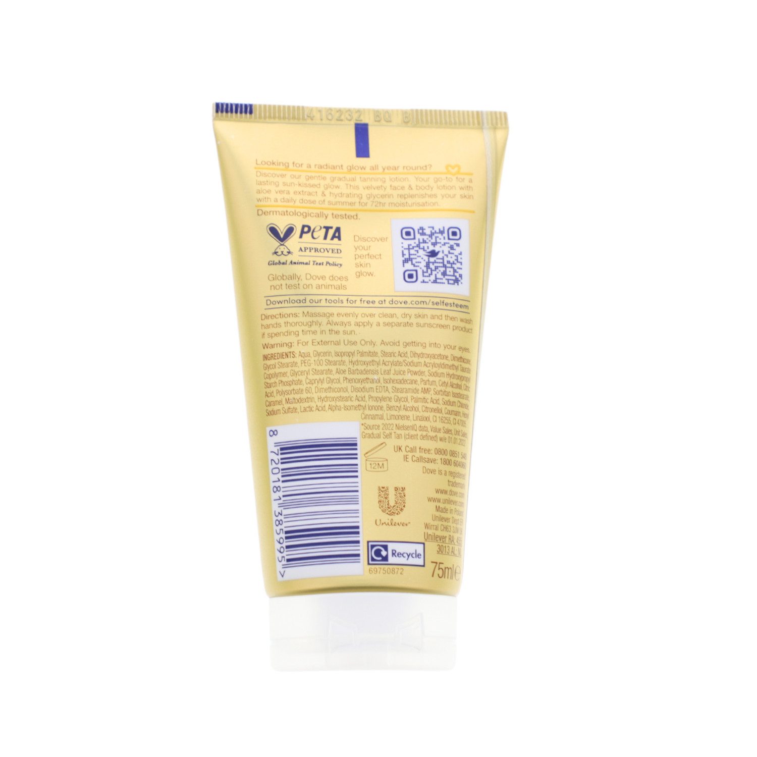 DOVE Selbstbräunungsöl Dove Summer Revived Selbstbräuner Milch Lotion für Gesicht und Körper