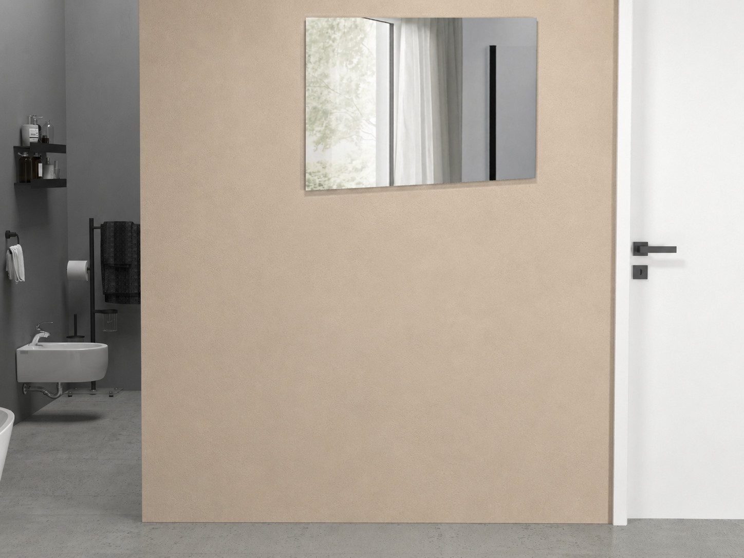 welltime Badspiegel Vela, Spiegel in zwei Breiten 55 und 75 cm (1-St), Breite 55 cm-Passend zur Serie Vela