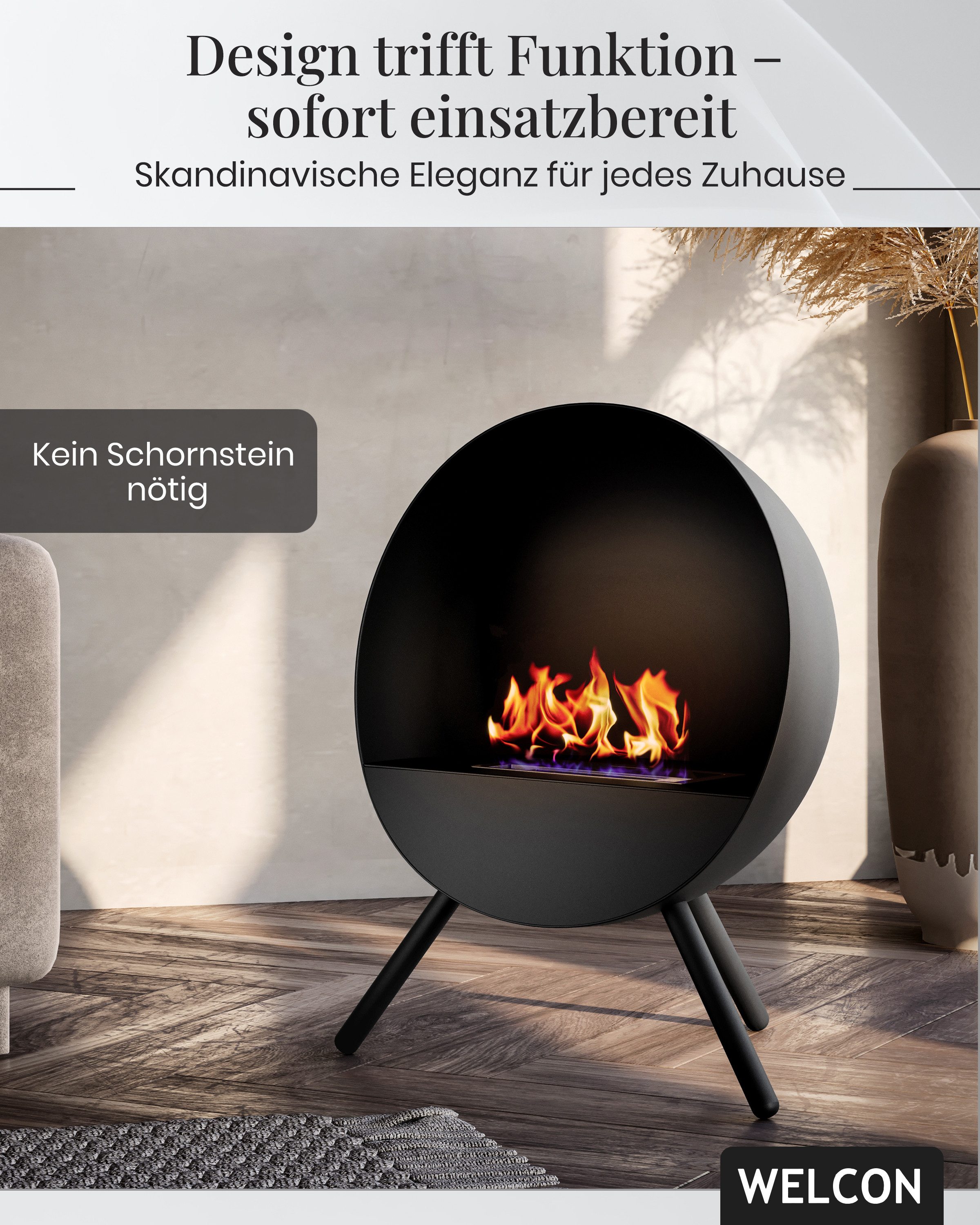 WELCON Echtfeuer-Dekokamin Bioethanol Kamin & Fireplace günstig online kaufen
