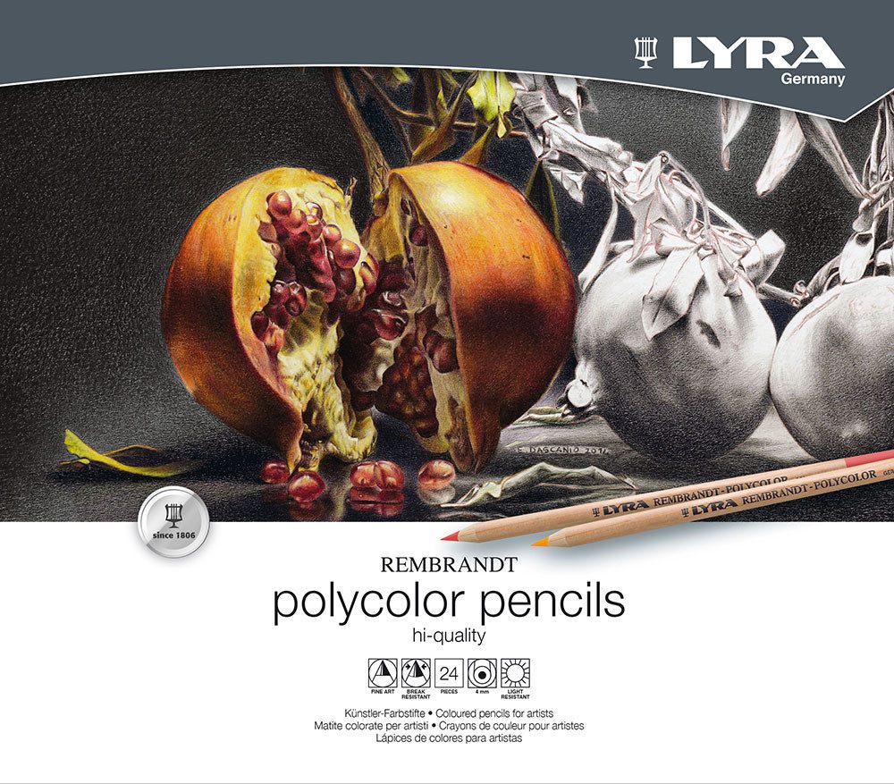LYRA Malen nach Zahlen Lyra Rembrandt Polycolor Pencils Buntstifte 24 Stück