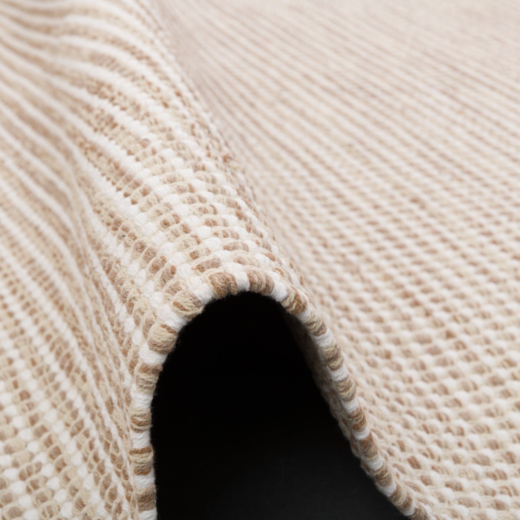 Pergamon Wollteppich Baumwolle Natur Kelim Teppich Sandy Modern, Rechteckig, Höhe: 8 mm – Bild 3 von 5