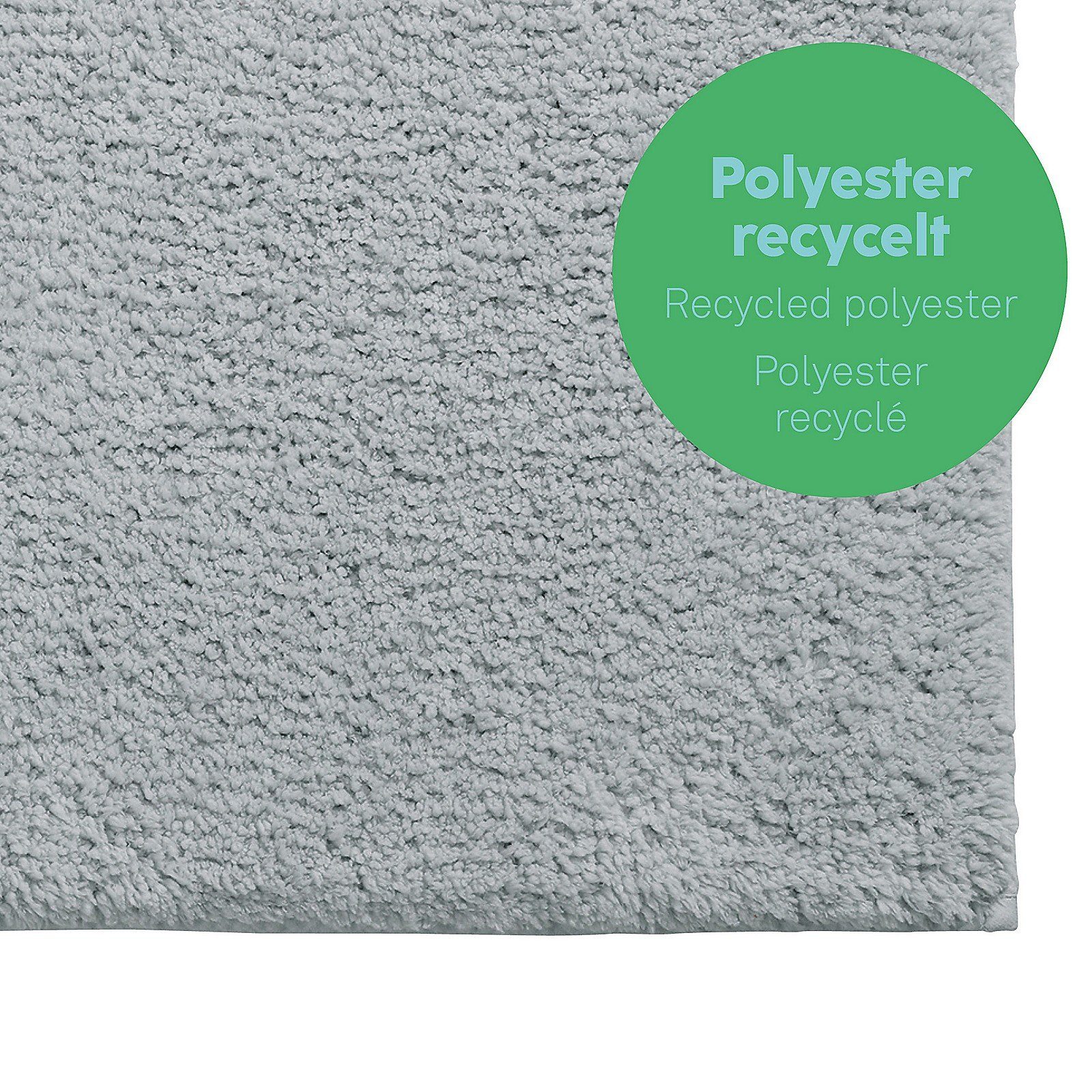 kela Badematte Maja, Höhe 15 mm, 100%Polyester, rutschhemmend, bei 30°C waschbar, für Fußbodenheizung geeignet