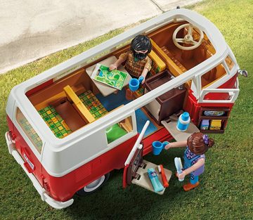 Playmobil® Konstruktions-Spielset Volkswagen T1 Camping Bus (70176) VW Lizenz, (74 St)