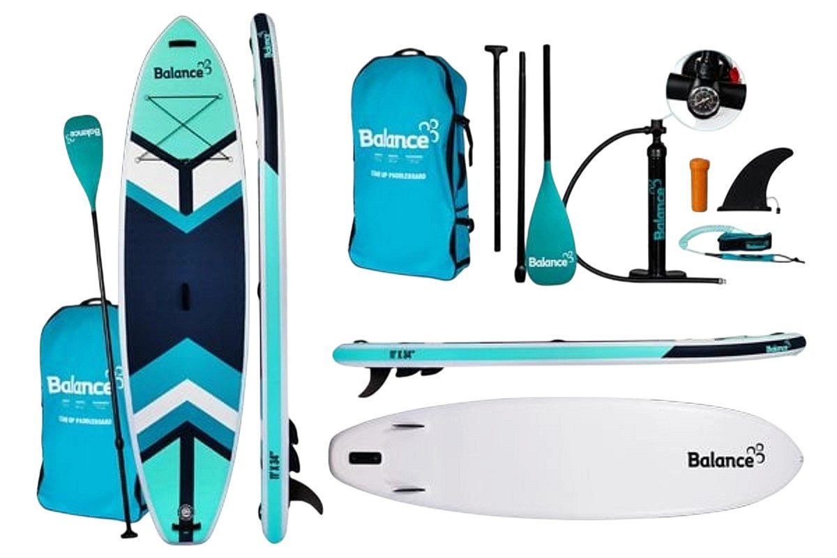 SUP-Board Balance 335 x 86 SUP Board Allround Yoga Touring stabil Air Set für
