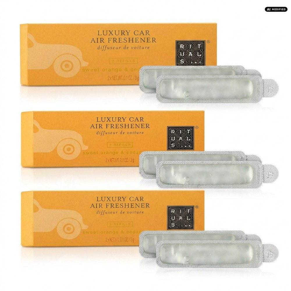 Rituals Raumduft Rituals The Ritual of Mehr Car Air Freshener Refill 3er Set (Vorratspack mit drei Nachfüllkassetten für den Autoduft, 2-St)