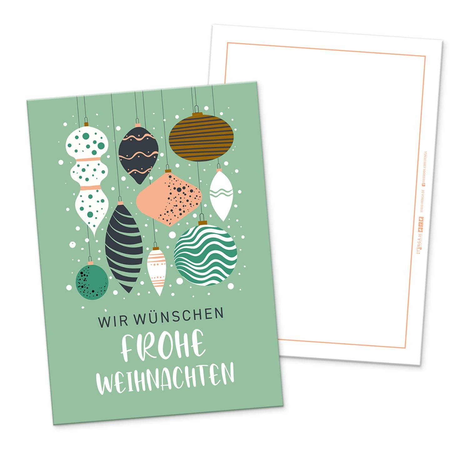 itenga itenga 12 paste Frohe Weihnachten x Weihnachtsdeko Grußkarten Grußkarte Postkarte