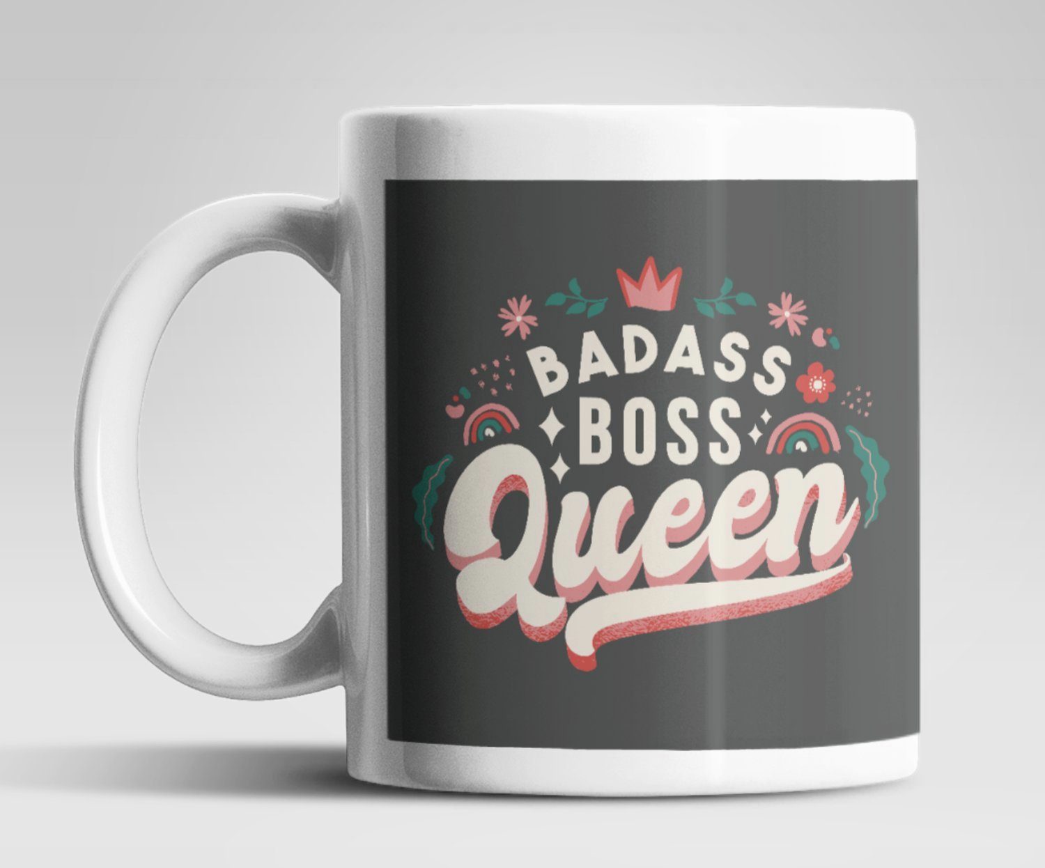 WS-Trend Tasse BadAss Boss Queen Kaffeetasse Teetasse, Keramik, 330 ml